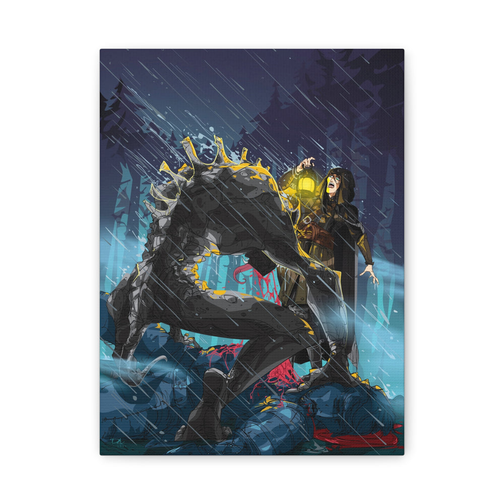 Greedy as a Ghoul - Matte Canvas Print