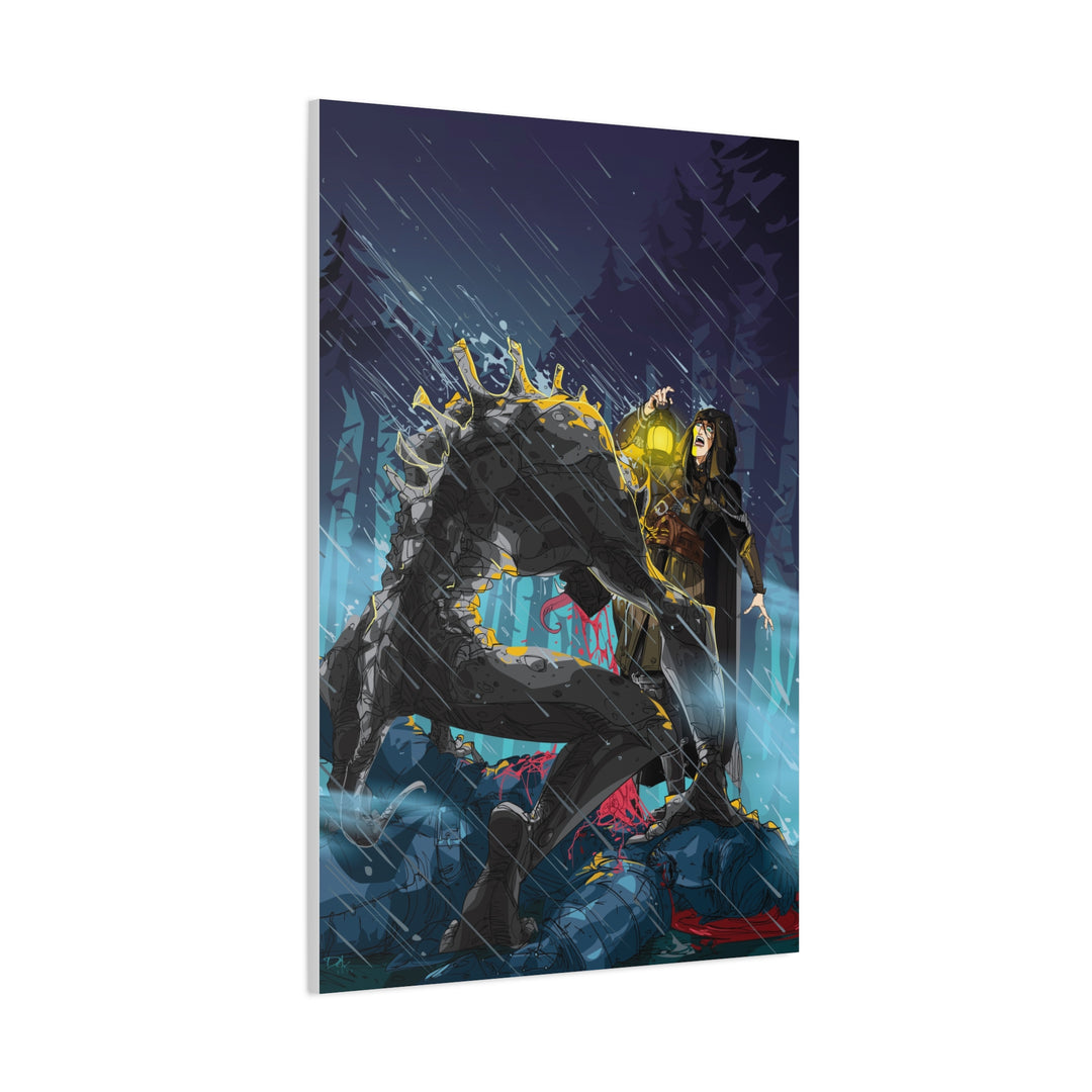 Greedy as a Ghoul - Matte Canvas Print