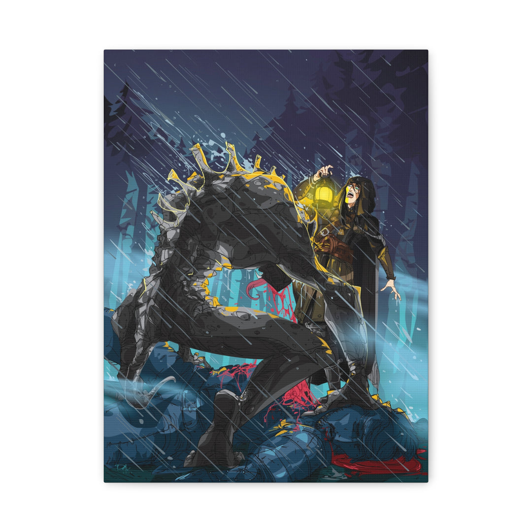 Greedy as a Ghoul - Matte Canvas Print