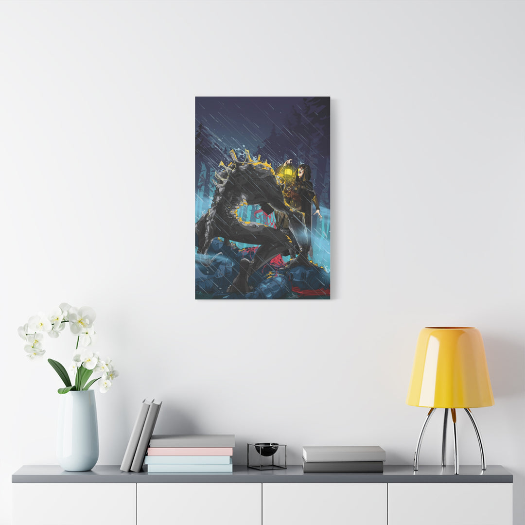 Greedy as a Ghoul - Matte Canvas Print