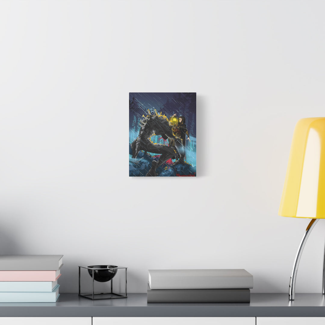 Greedy as a Ghoul - Matte Canvas Print