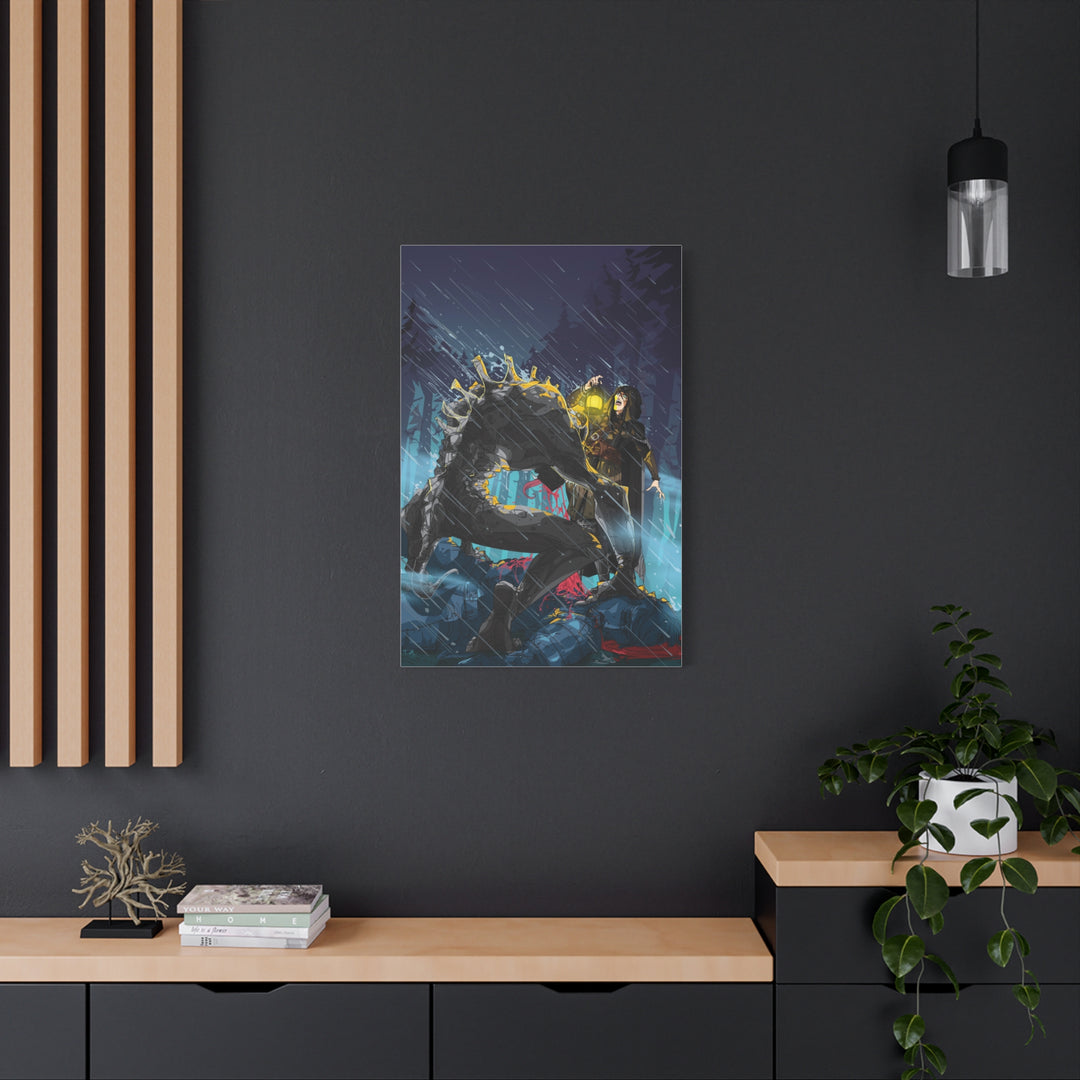 Greedy as a Ghoul - Matte Canvas Print