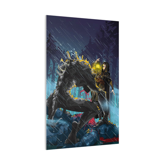 Greedy as a Ghoul - Matte Canvas Print