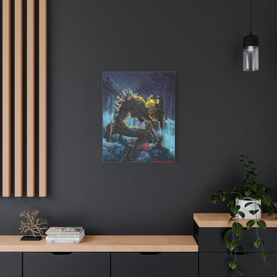 Greedy as a Ghoul - Matte Canvas Print