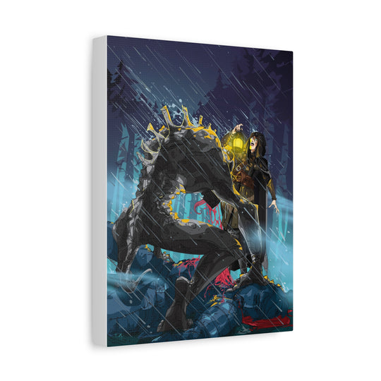 Greedy as a Ghoul - Matte Canvas Print
