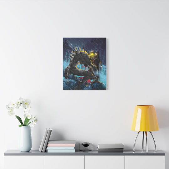 Greedy as a Ghoul - Matte Canvas Print