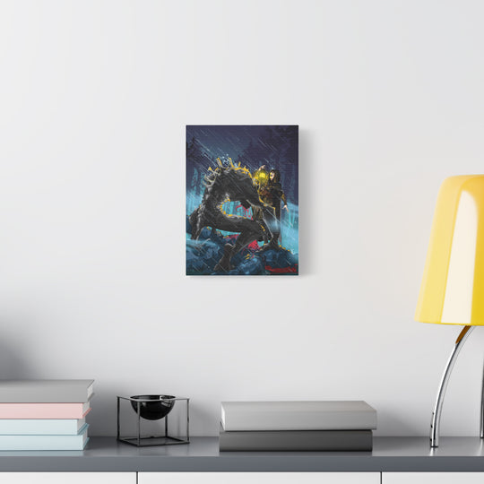 Greedy as a Ghoul - Matte Canvas Print