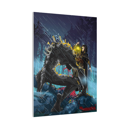 Greedy as a Ghoul - Matte Canvas Print
