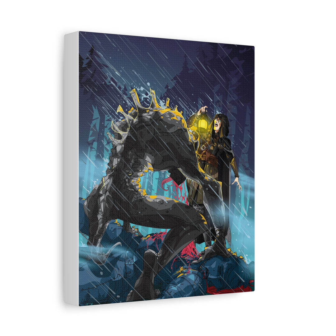 Greedy as a Ghoul - Matte Canvas Print