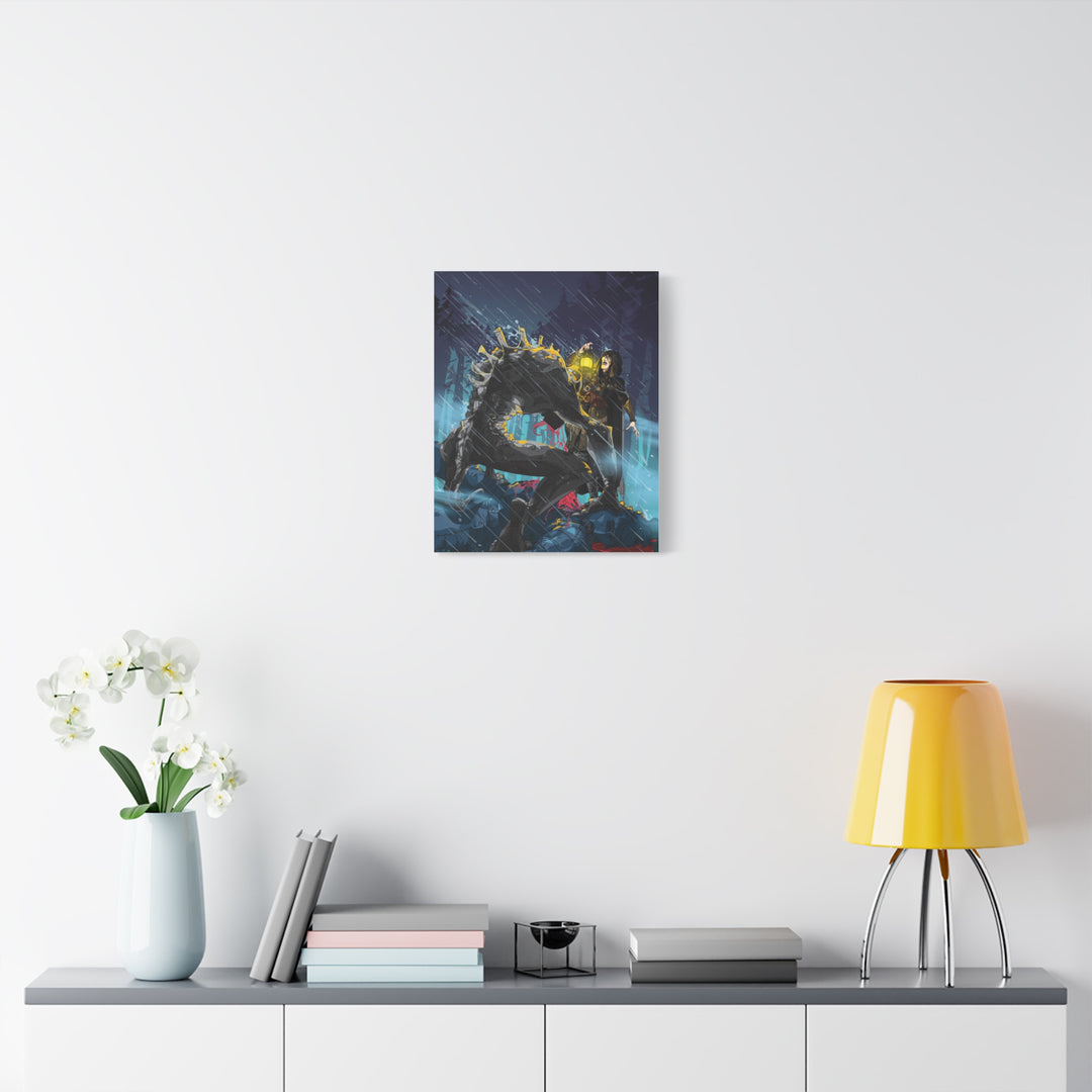 Greedy as a Ghoul - Matte Canvas Print