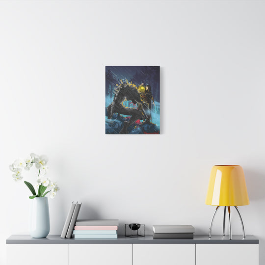 Greedy as a Ghoul - Matte Canvas Print