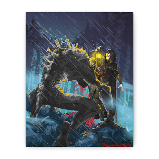 Greedy as a Ghoul - Matte Canvas Print