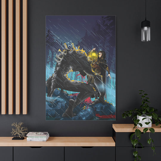 Greedy as a Ghoul - Matte Canvas Print