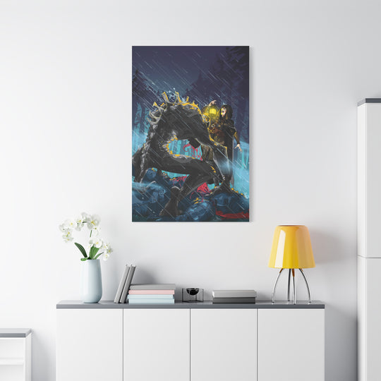 Greedy as a Ghoul - Matte Canvas Print