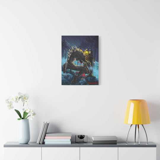 Greedy as a Ghoul - Matte Canvas Print