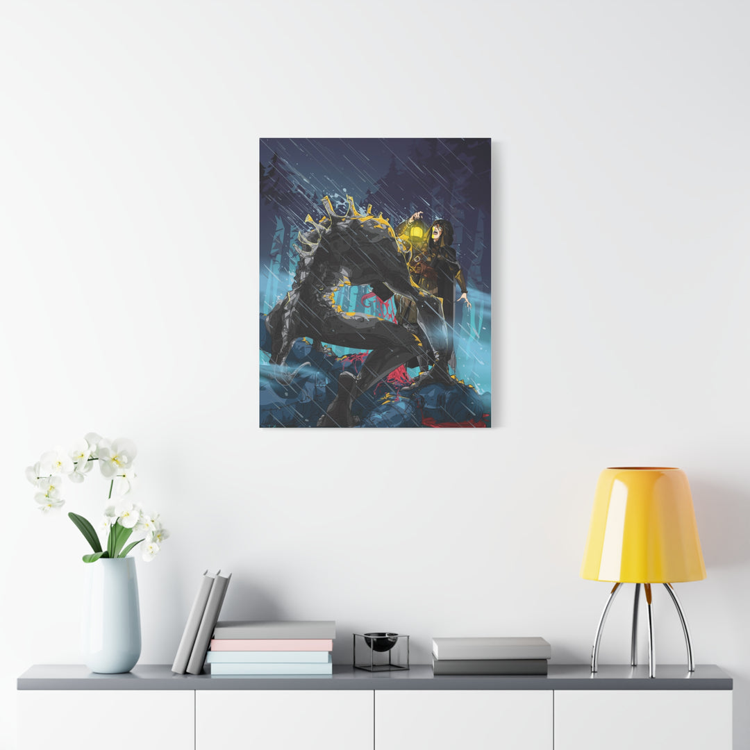 Greedy as a Ghoul - Matte Canvas Print