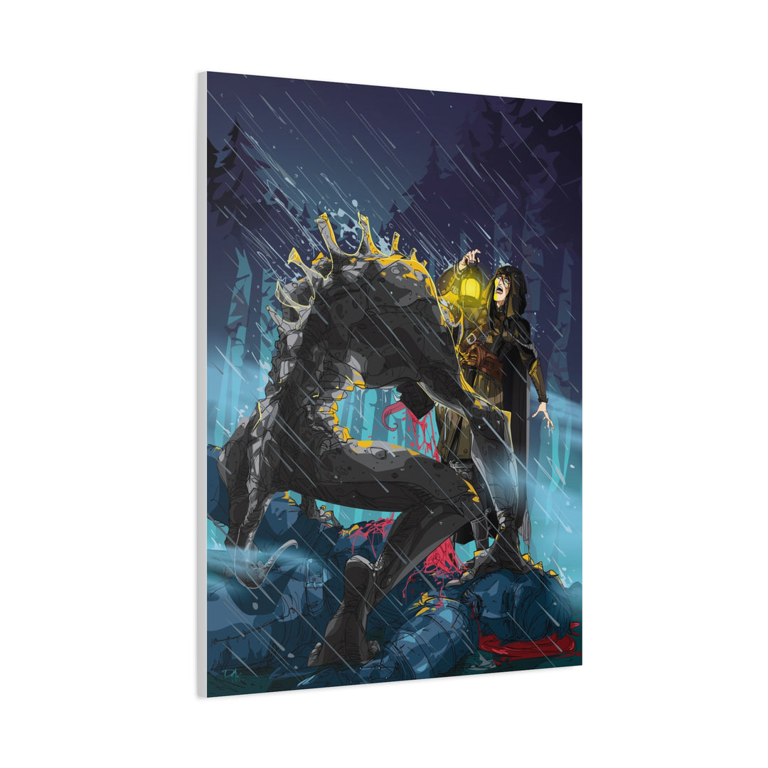 Greedy as a Ghoul - Matte Canvas Print