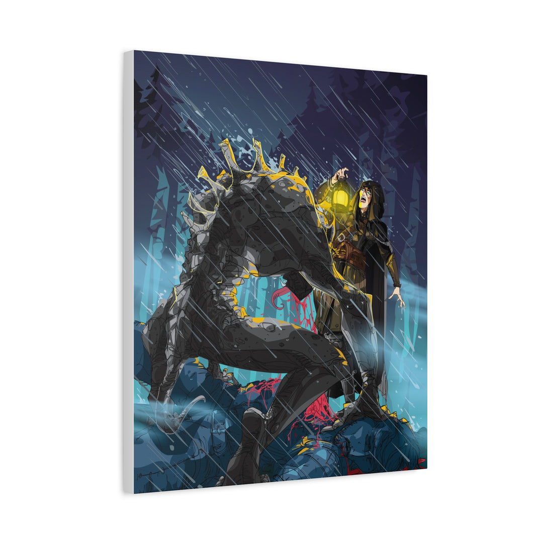 Greedy as a Ghoul - Matte Canvas Print