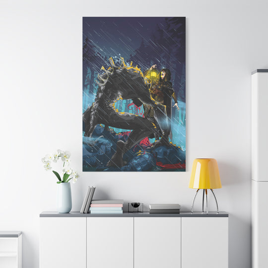 Greedy as a Ghoul - Matte Canvas Print
