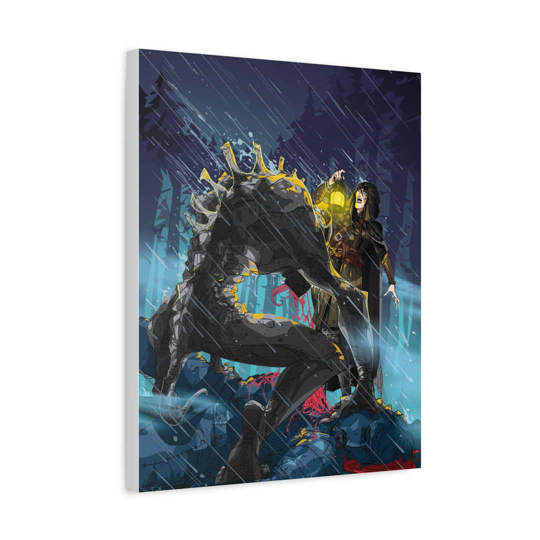 Greedy as a Ghoul - Matte Canvas Print