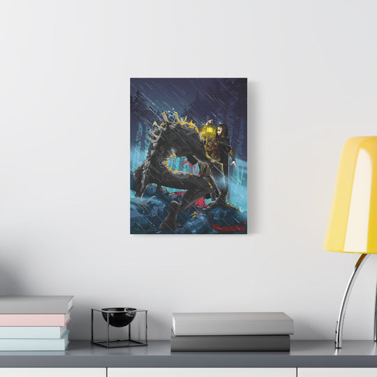 Greedy as a Ghoul - Matte Canvas Print