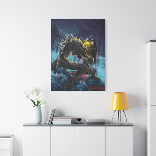 Greedy as a Ghoul - Matte Canvas Print