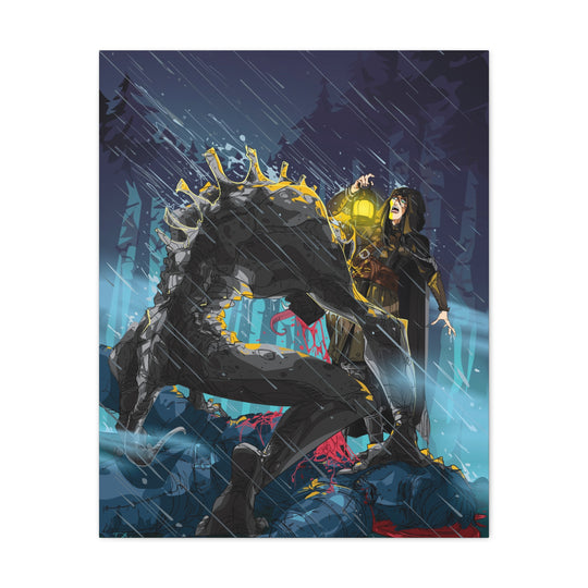 Greedy as a Ghoul - Matte Canvas Print