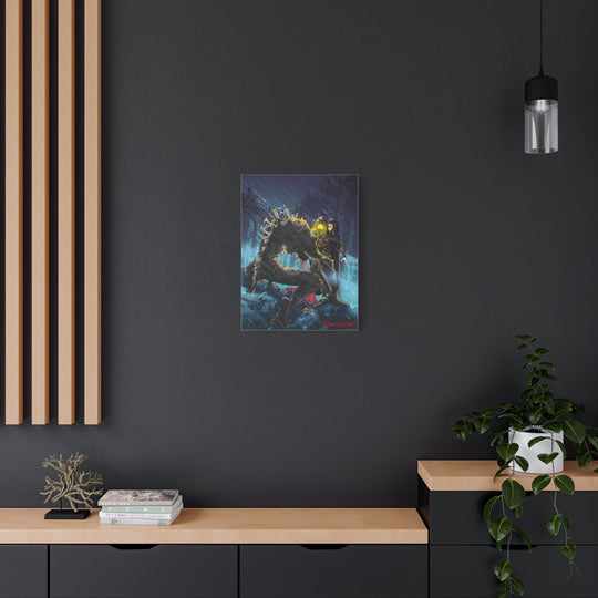 Greedy as a Ghoul - Matte Canvas Print