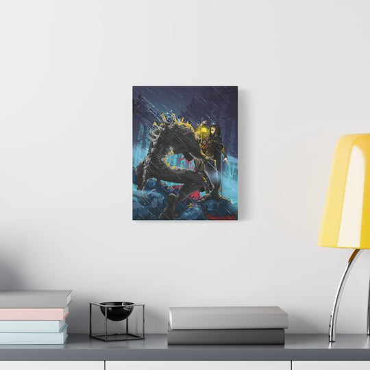 Greedy as a Ghoul - Matte Canvas Print